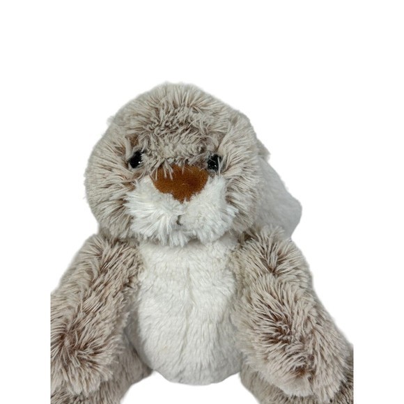 Melissa and Doug 8" Burrow Bunny Rabbit Seated‎ Brown White Easter Plush - Picture 2 of 7